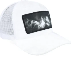 Space Shuttle Launch Velvet White Trucker - Calza Pennello