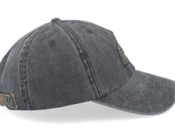 Spacecraft And Stars Washed Black Dad Cap - Abducted