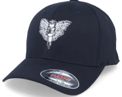 Spark Plug Angel Emblem Black Flexfit - Born To Ride