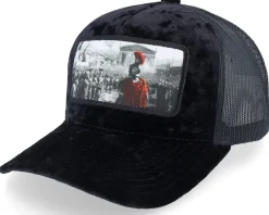 Spartan King Velvet Black A-frame Trucker - Calza Pennello