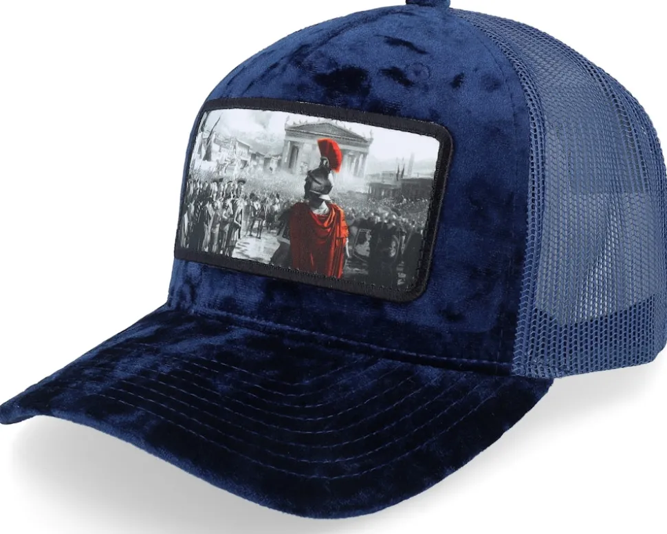 Spartan King Velvet Green/Black A-Frame Trucker - Calza Pennello