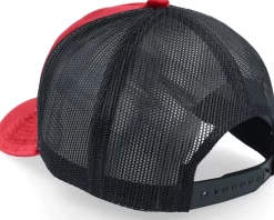 Spartan King Velvet Red/Black A-Frame Trucker - Calza Pennello