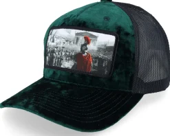 Spartan King Velvet Red/Black A-Frame Trucker - Calza Pennello