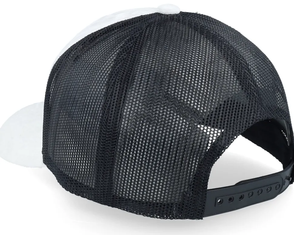 Spartan King Velvet White/Black A-Frame Trucker - Calza Pennello