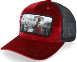 Spartan King Velvet White/Black A-Frame Trucker - Calza Pennello