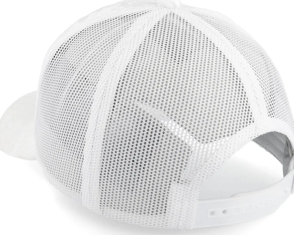 Speed Boat Racing Velvet White A-Frame Trucker - Calza Pennello