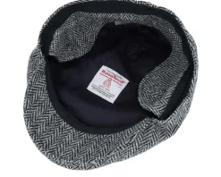 Spencer Harris Tweed Black Earflap Flat Cap - CTH Ericson