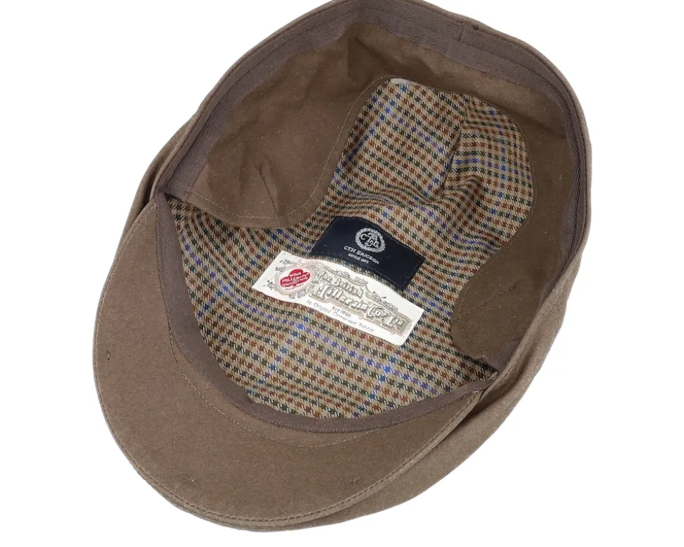 Spencer Waxed Cotton Green Flat Cap - CTH Ericson