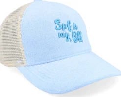 Spf Is My Bff Terry Light Blue A-frame Trucker - Abducted