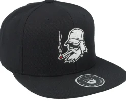 Spike Beard Black Snapback - Bearded Man