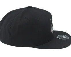Spike Beard Black Snapback - Bearded Man