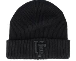 Spinback Organic Rib Beanie Color Black-os - Upfront