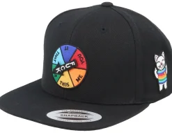 Spinner Wheel Black Snapback - Iconic