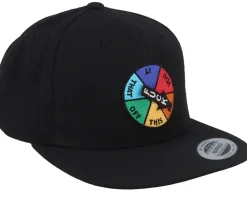 Spinner Wheel Black Snapback - Iconic