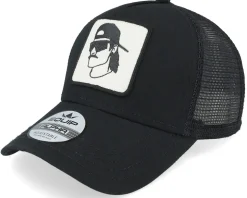 Sport Shades And Mustashe Patch Black Trucker - Iconic