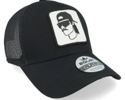 Sport Shades And Mustashe Patch Black Trucker - Iconic