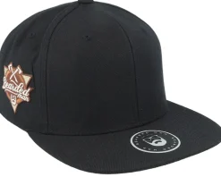 Sports Team Side Patch Black Snapback - Bearded Man