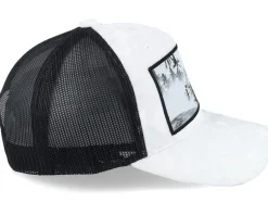 Sportscar White/Black A-frame Trucker - Calza Pennello