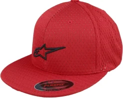 Sprint Mesh Hat Red/Black Fitted - Alpinestars