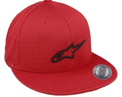 Sprint Mesh Hat Red/Black Fitted - Alpinestars