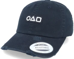 Squid Guard Icons Patch Destroyed Black Dad Cap