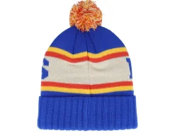 St. Louis Blues Pillow Line Royal/Ivory/Yellow Pom - American Needle