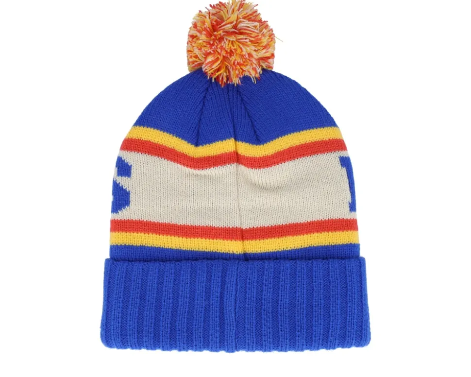 St. Louis Blues Pillow Line Royal/Ivory/Yellow Pom - American Needle