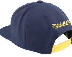 St. Louis Blues Retro Lock Up Blue Snapback - Mitchell & Ness