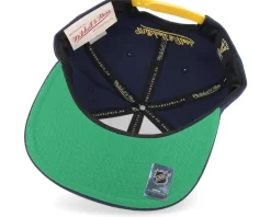 St. Louis Blues Retro Lock Up Blue Snapback - Mitchell & Ness