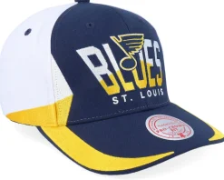 St. Louis Blues Retrodome Pro Vintage Blue Adjustable - Mitchell & Ness