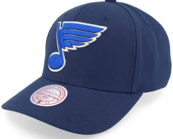 St. Louis Blues Team Ground 2.0 Pro Blue Adjustable - Mitchell & Ness