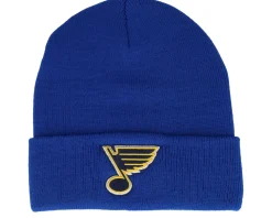 St. Louis Blues Terrain Knit Solid Royal Cuff - American Needle