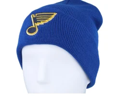 St. Louis Blues Terrain Knit Solid Royal Cuff - American Needle