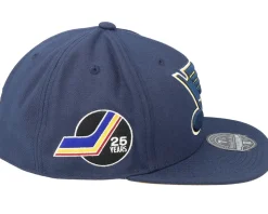 St. Louis Blues Vintage Blue Fitted - Mitchell & Ness