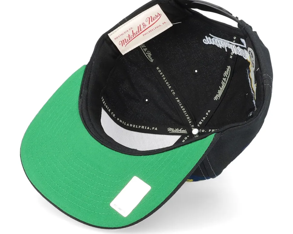 St. Louis Blues Vintage Paintbrush Black Snapback - Mitchell & Ness