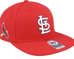 St. Louis Cardinals Sure Shot Captain Red Snapback - 47 Brand