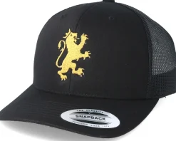 Standing Logo Black/Gold Trucker - Lions