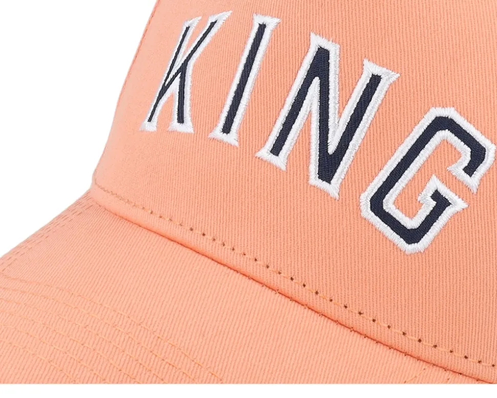 Staple Curved Peak Coral Adjustable - King Apparel