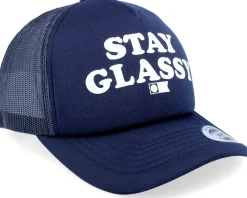 Stay Glassy Foam Navy Trucker - Salty Crew