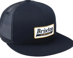 Steadfast High Profile Black Trucker - Brixton