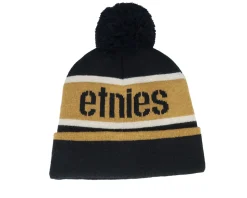 Stencil Beanie Black/Gold Pom - Etnies