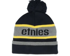 Stencil Beanie Black/Yellow Pom - Etnies
