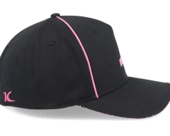 Stepney Curved Peak Cap Black Adjustable - King Apparel