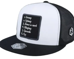 Steps Of Magic Patch White/Black A-Frame Trucker - Critiql Hit