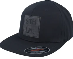 Sthlm Chemical Formula Engraved Black Flat Brim Fitted - Iconic