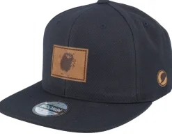 Stinky Engraved Patch Black Snapback - Moomin