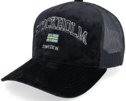 Stockholm Sweden Velvet Black Trucker - Iconic