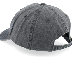 Stockholm Sweden Washed Black Dad Cap - Iconic