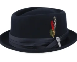 Stout Black/Black Pork Pie - Brixton