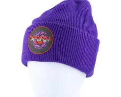 Stranger Things Turn-up Beanie Purple Cuff - Difuzed